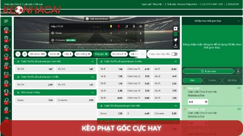 Các loại kèo nhà cái - Tổng hợp và giải thích chi tiết kèo cược phổ biến 3 Kèo phạt góc cực hay